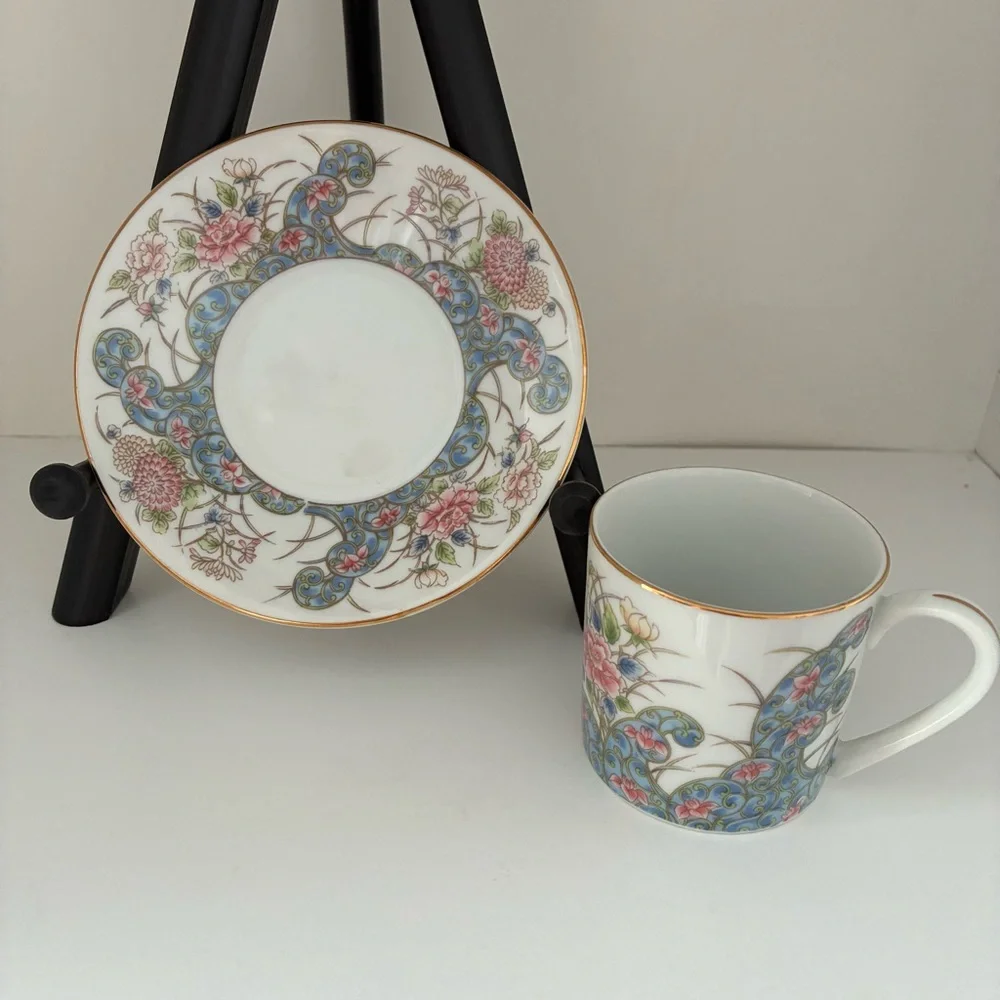 NWT Vintage Laudel for Macy’s Porcelain Made in Japan Demitasse Tea Cup/Saucer